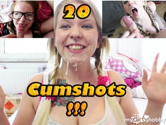 20 Cumshots!!! der Jahresrückspritz